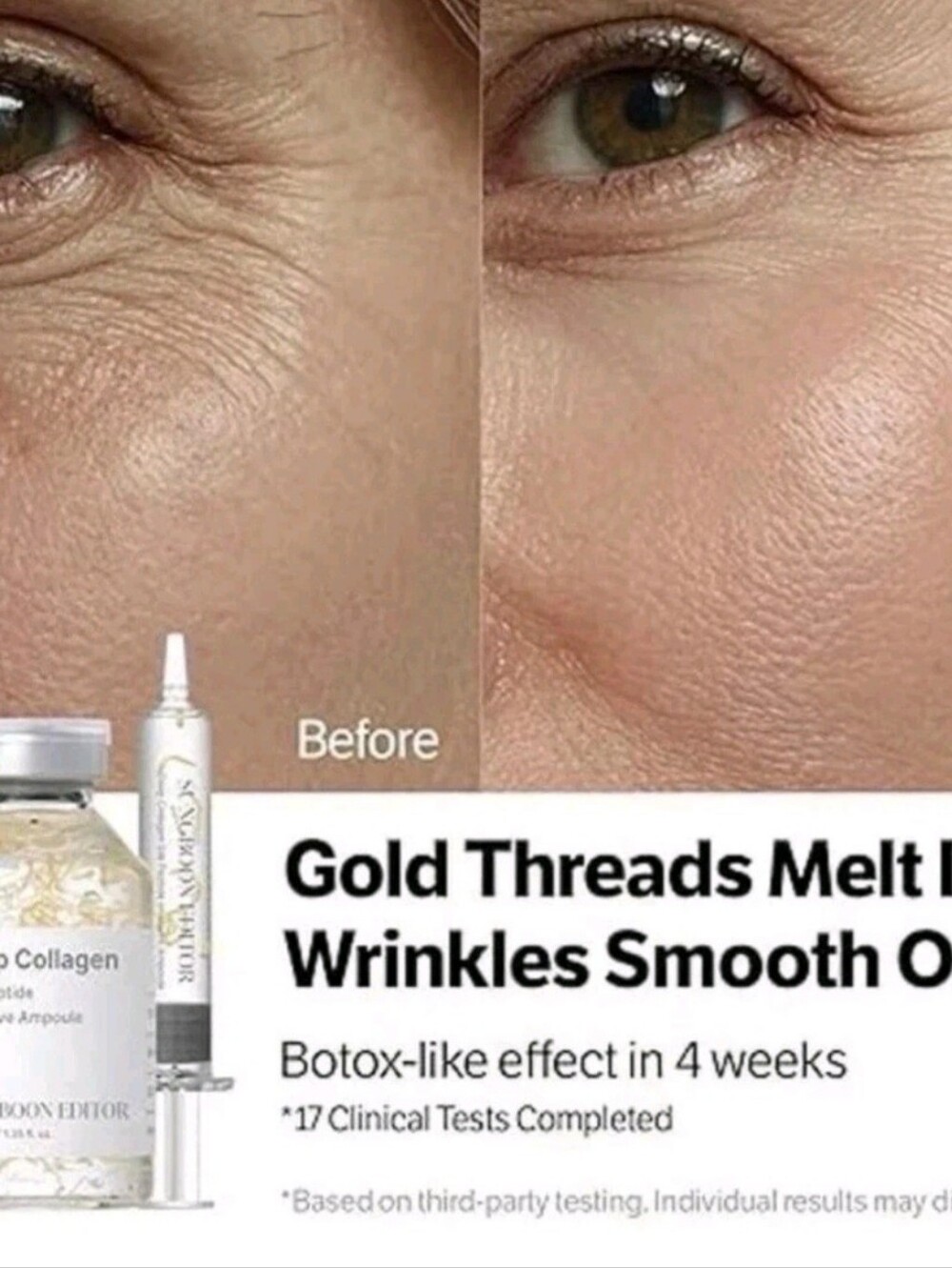 Deep Collagen Silk Peptide Intensive Ampoule  Korean  SUNBOOM EDITOR (FREE MASK)